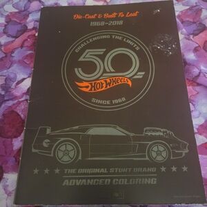 Hot Wheels 50th Anniversary 1968-2018 40-Page Advanced Coloring Book NEW